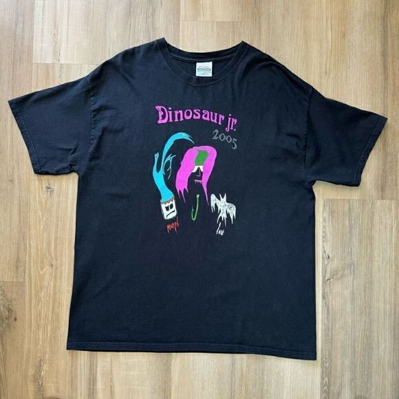 Hanes Other - Y2K Men's XL Dinosaur Junior 2005 Band Tour Graphic Tee Shirt Black Alternative